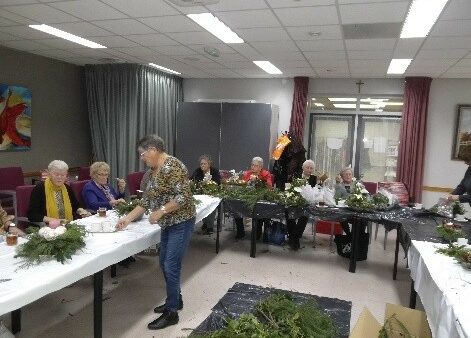 Bloemschikken maandag 22 december